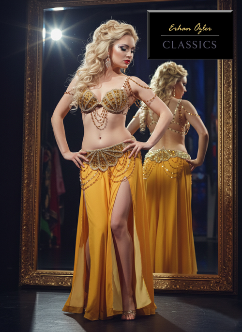 Dansöz Elbisesi Gold