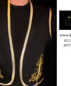 Hafif işlemeli yelek