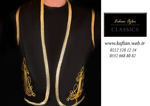 Hafif işlemeli yelek