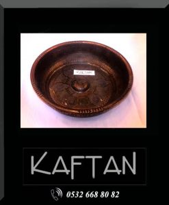 Bakır renk eskitme hamam tası