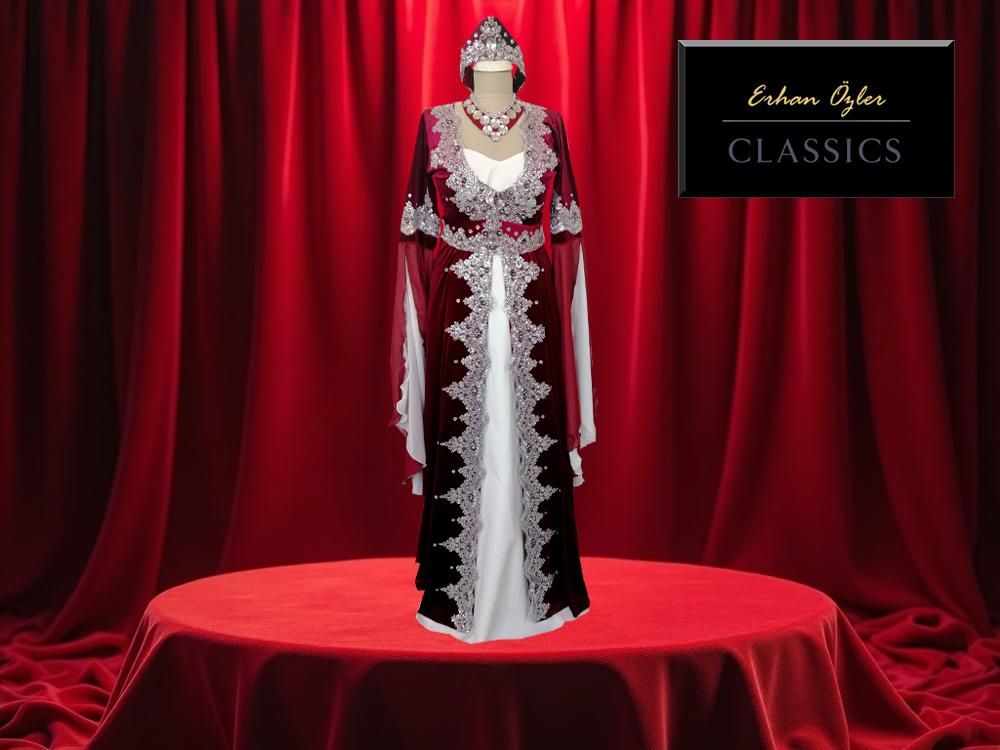 Bordo Kaftan Bindallı