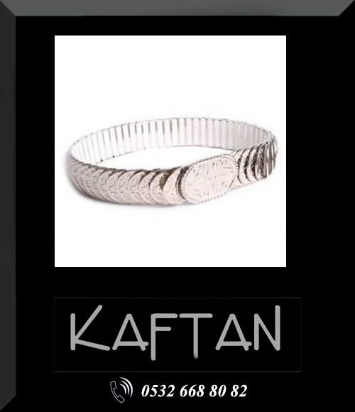 Gümüş metal kemer