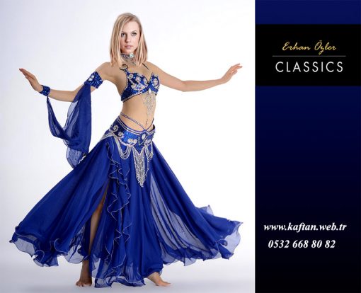 Mavi dansöz kıyafeti