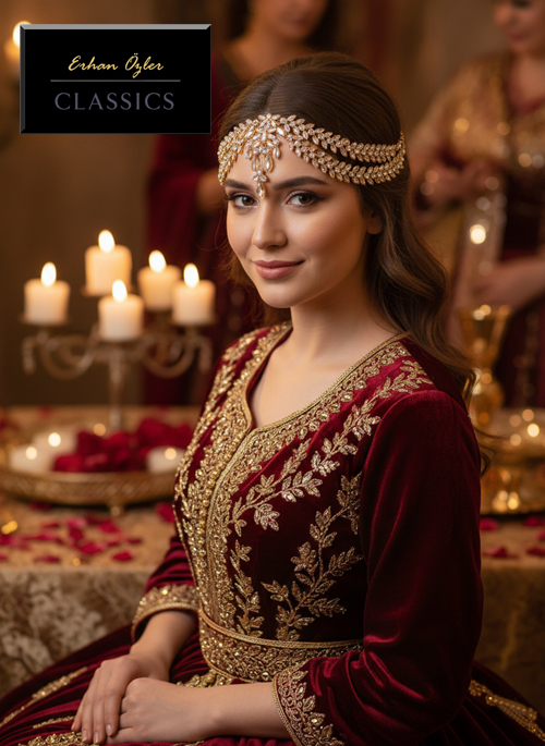 Bindallı kaftan alın aksesuarı