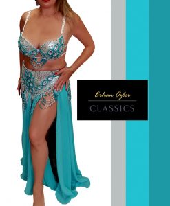 Gümüş Oryantal kostümü